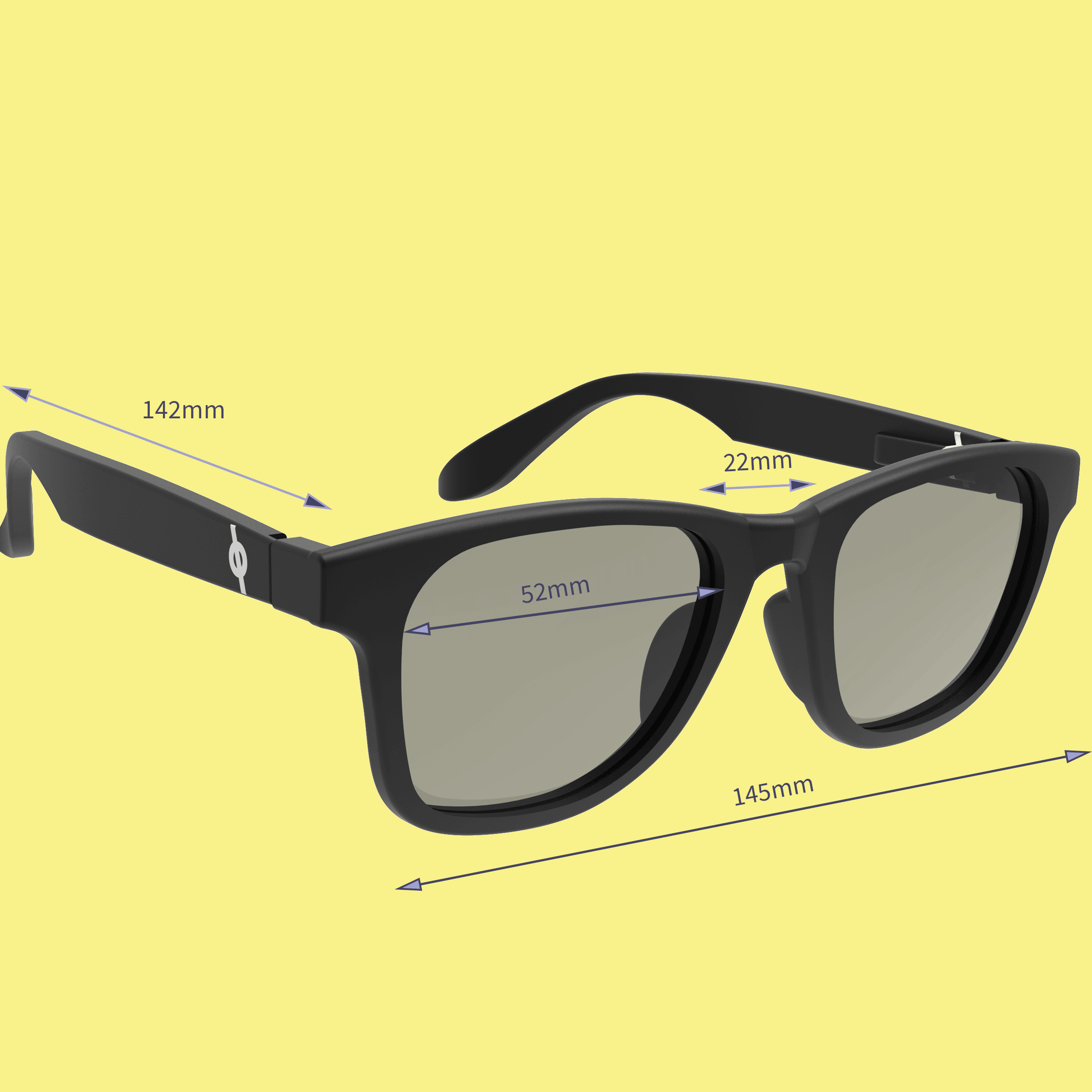 Voyage Exclusive Wayfarer Polarized Sunglasses for Men & Women (Black